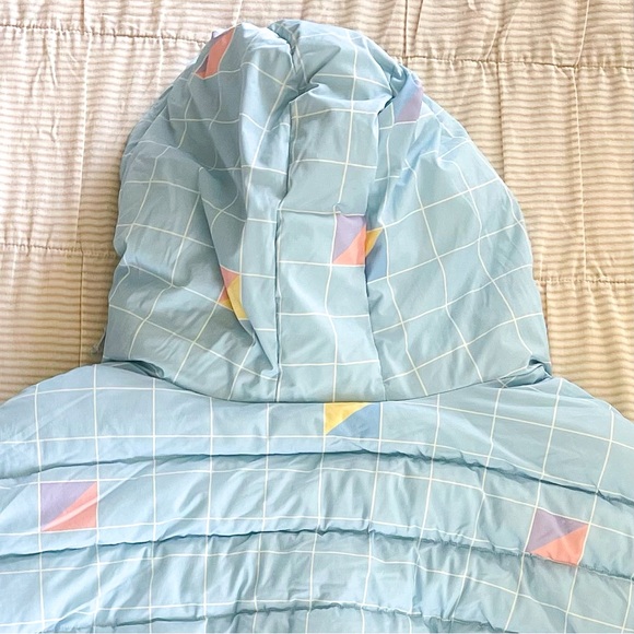 Selkie The Slopes Hooded Puffer Jacket Retro Plaid Blue 5X NWT - Picture 10 of 14